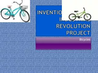 Inventions of the industrial revolution project