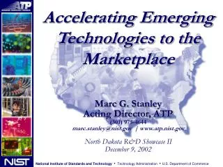 Accelerating Emerging Technologies to the Marketplace