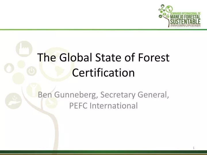 the global state of forest certification