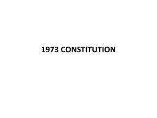 1973 CONSTITUTION