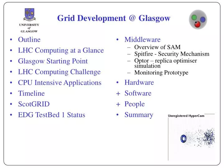 grid development @ glasgow