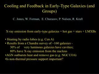 Cooling and Feedback in Early-Type Galaxies (and Groups)