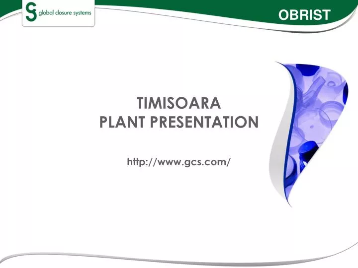 timisoara plant presentation