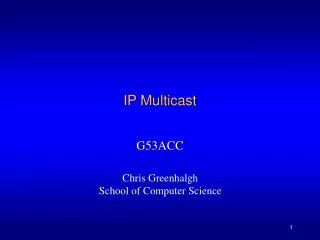 IP Multicast