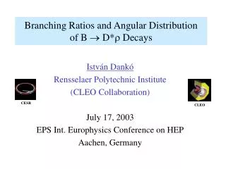 branching ratios and angular distribution of b d decays