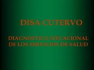 disa cutervo