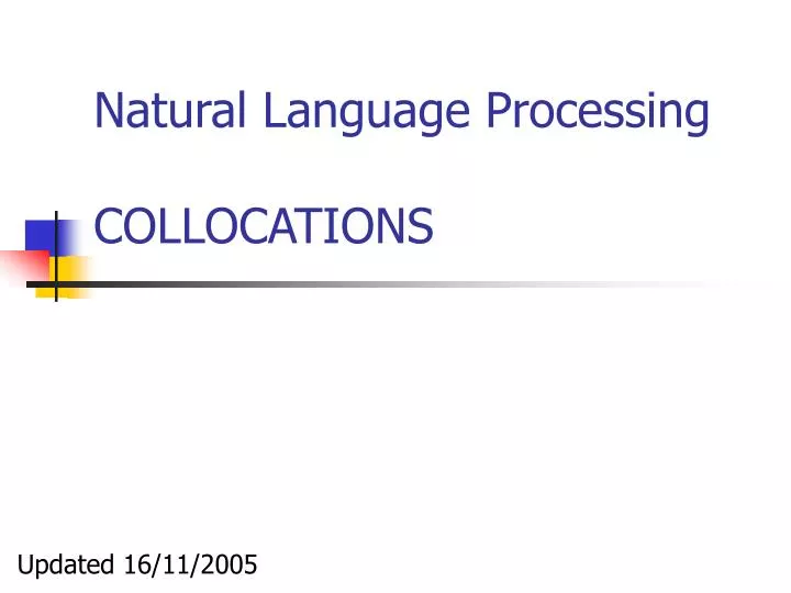 natural language processing collocations
