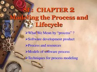 se chapter 2 modeling the process and lifecycle