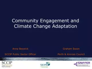 Community Engagement and Climate Change Adaptation