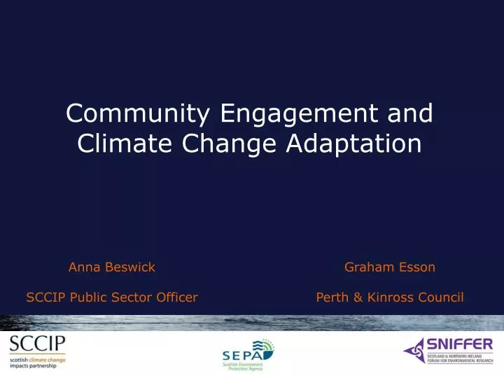 community engagement and climate change adaptation