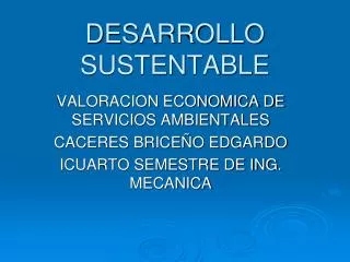 desarrollo sustentable