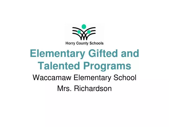 elementary gifted and talented programs
