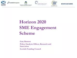 Horizon 2020 SME Engagement Scheme