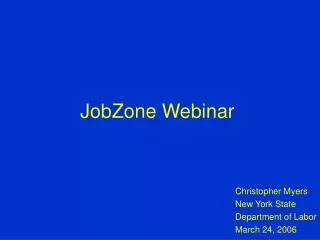 JobZone Webinar