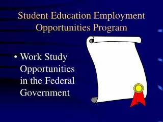 student education employment opportunities program