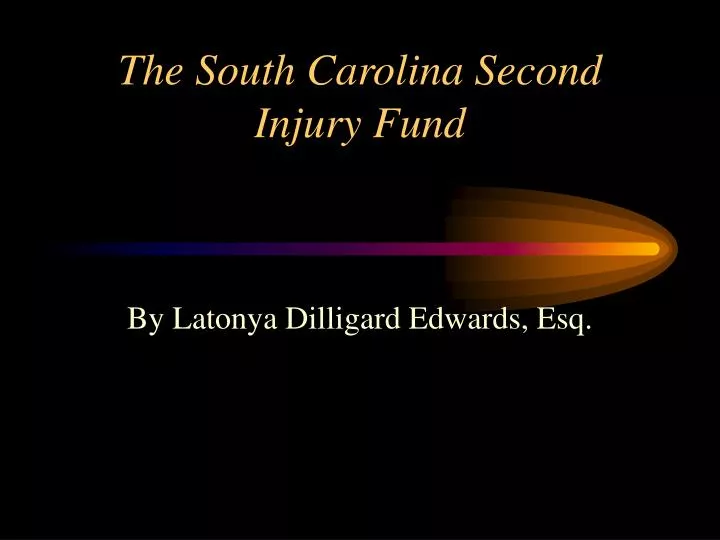 the south carolina second injury fund