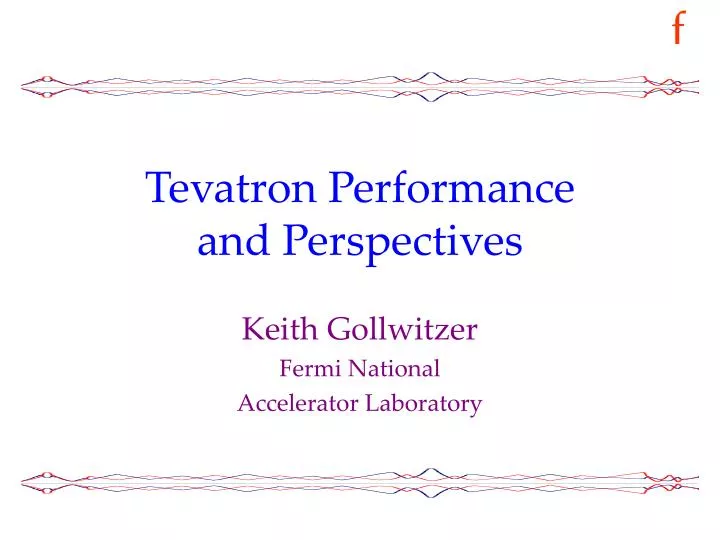 tevatron performance and perspectives