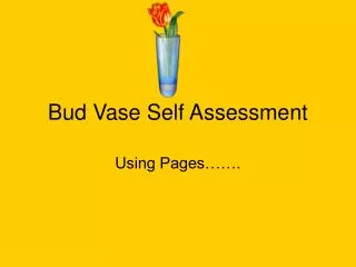 Bud Vase Self Assessment
