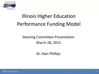 Illinois Higher Education Performance Funding Model