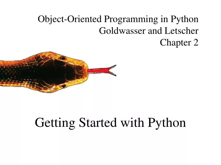 getting started with python