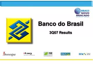 Banco do Brasil 3Q07 Results