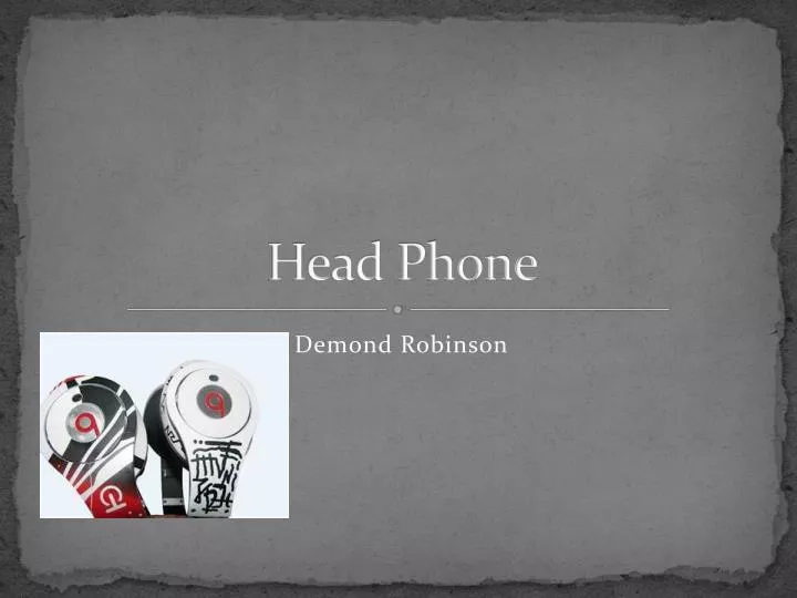 head phone