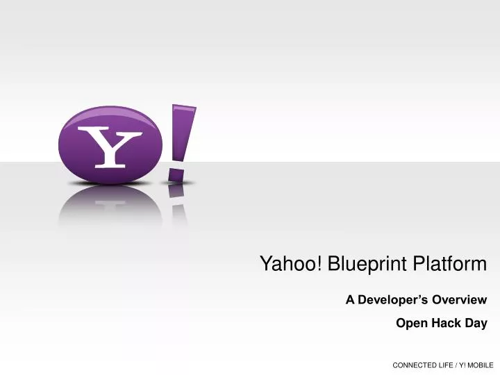 yahoo blueprint platform