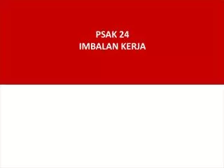 psak 24 imbalan kerja