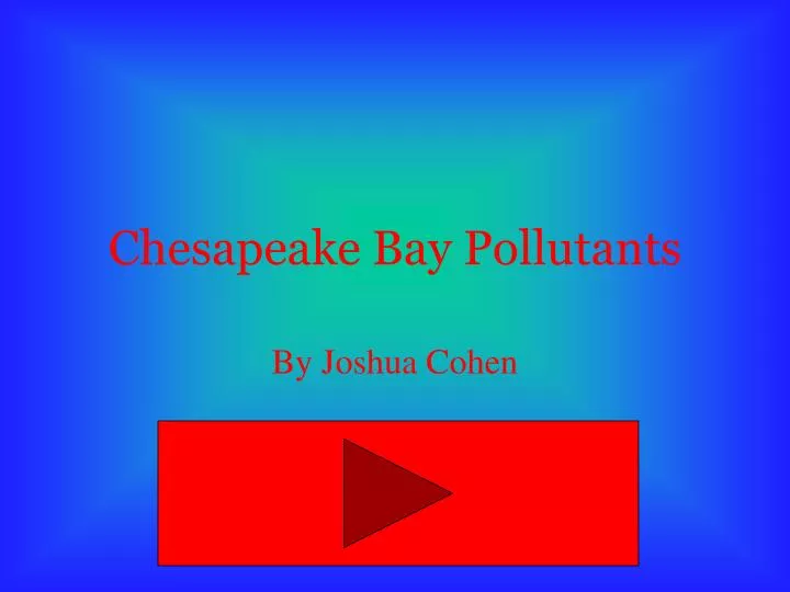 chesapeake bay pollutants