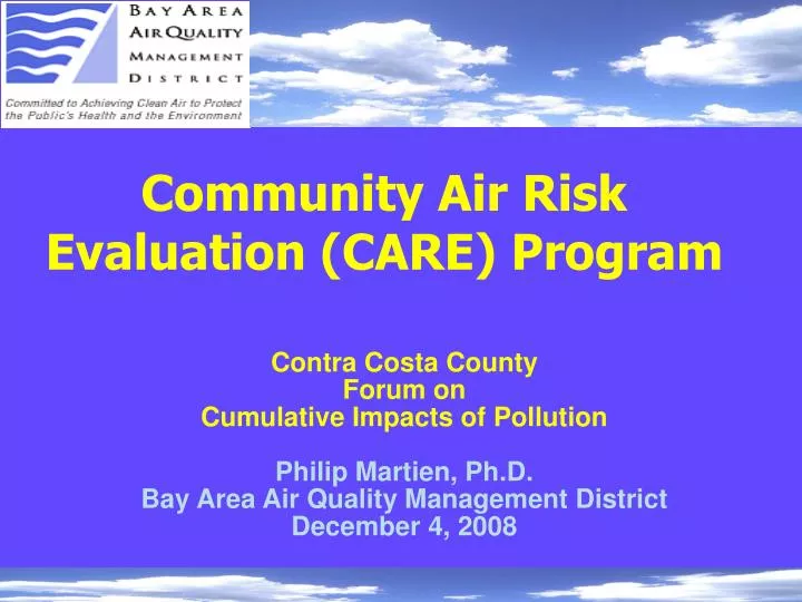 community air risk evaluation care program