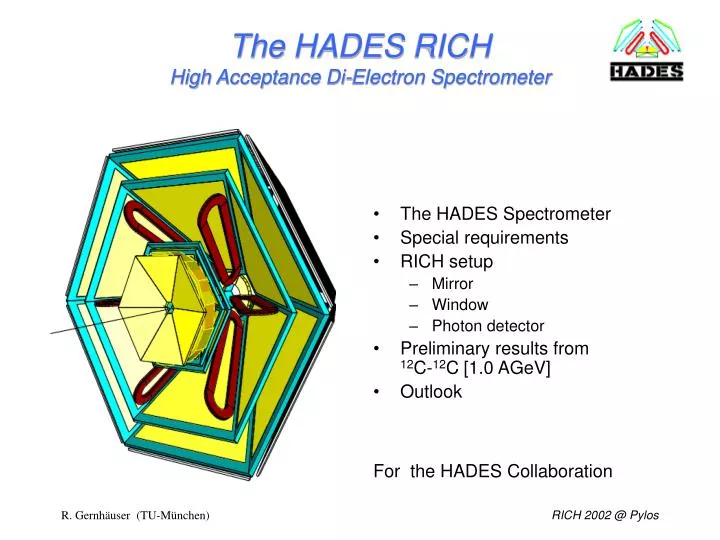 the hades rich high acceptance di electron spectrometer