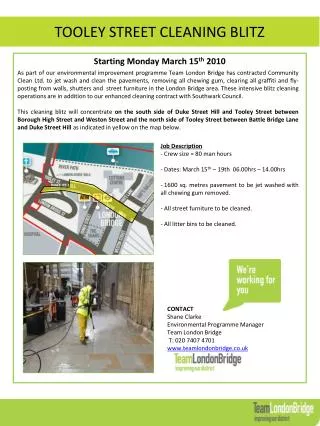 TOOLEY STREET CLEANING BLITZ