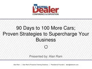 90 Days to 100 More Cars; Proven Strategies to Supercharge Your Business