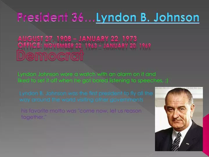 president 36 lyndon b johnson
