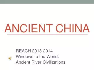 Ancient China