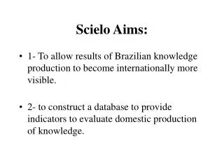 Scielo Aims: