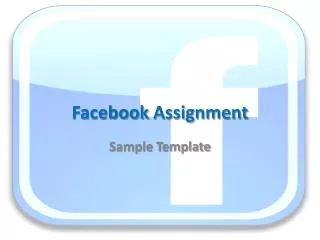 facebook assignment