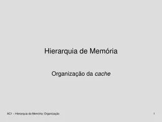 hierarquia de mem ria