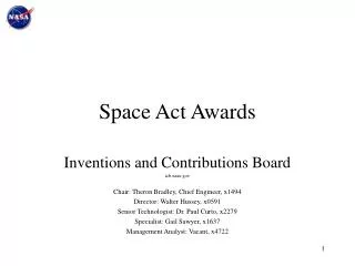 Space Act Awards
