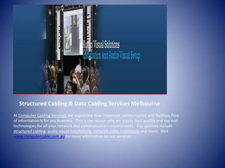 structured cabling data cabling services melbourne