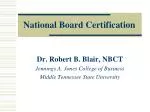 National Board Certification