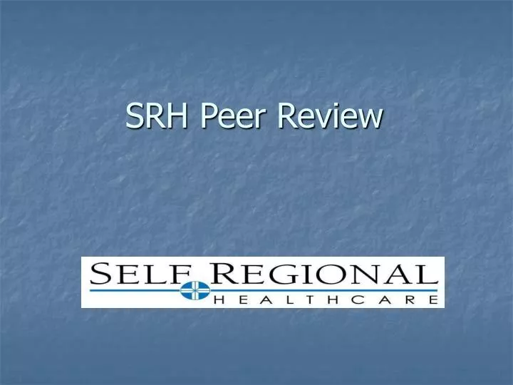 srh peer review