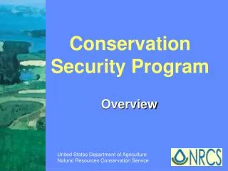 Conservation Security Program