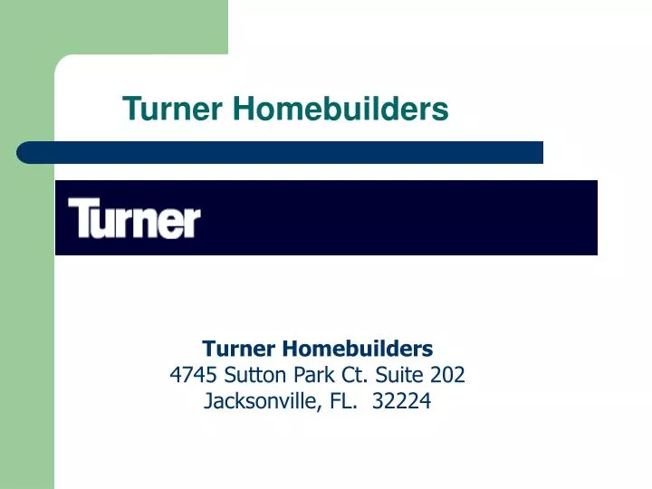turner homebuilders