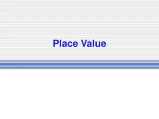 place value