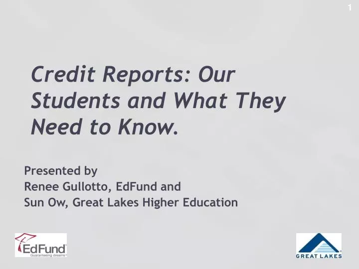credit reports our students and what they need to know