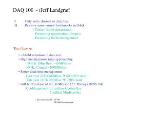 DAQ 100 - (Jeff Landgraf)