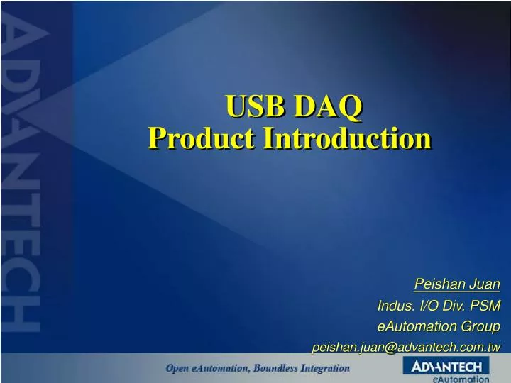 usb daq product introduction
