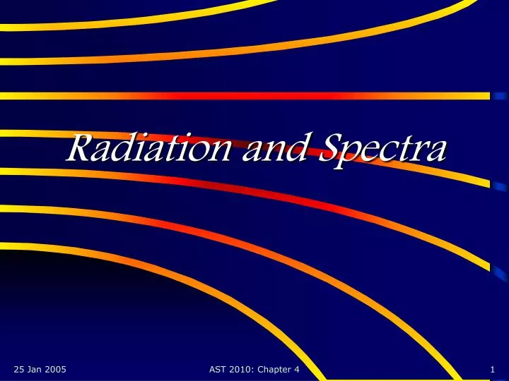 radiation and spectra