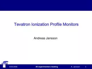 Tevatron Ionization Profile Monitors